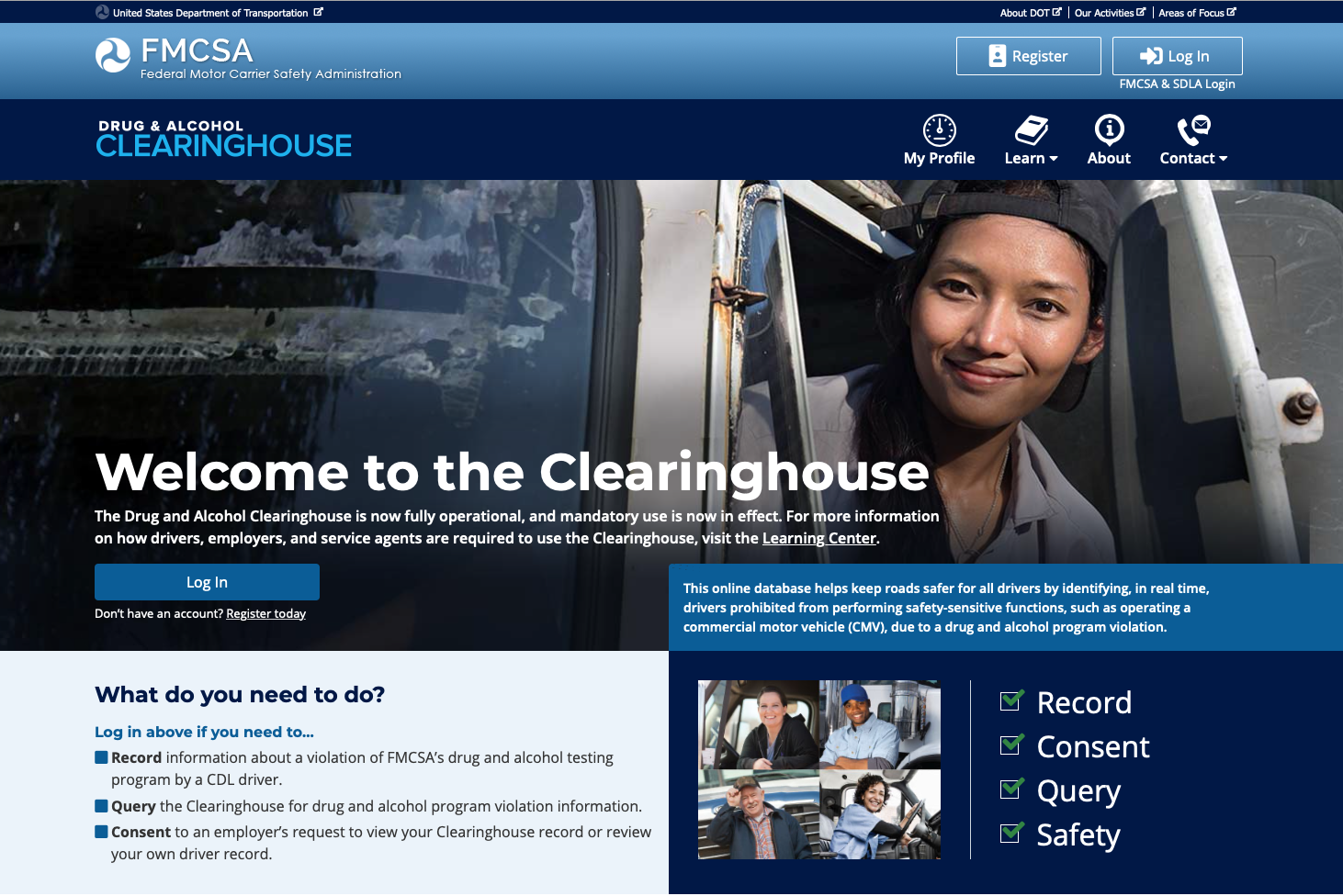 Clearinghouse Home Page